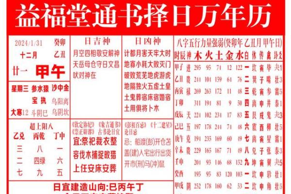 万年历选吉日主要 老黄历万年历农历查询